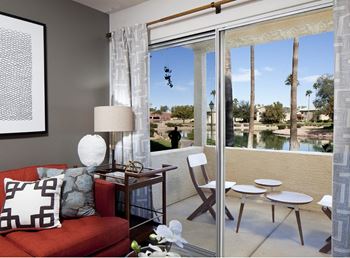 Private balcony or patio